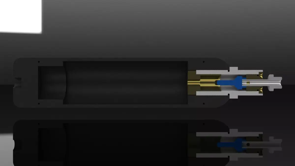 Pre-Charged Pneumatic PCP reservoir  Free 3D model