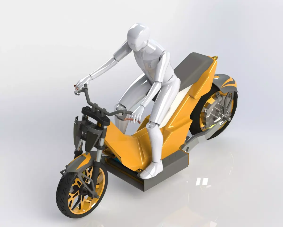 Electric Scooter Bike 3D model
