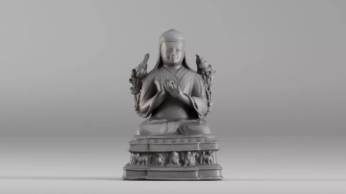 001643 Ancient Tibetan Buddha Statue 3D Scan 3dp 3D print model purchase