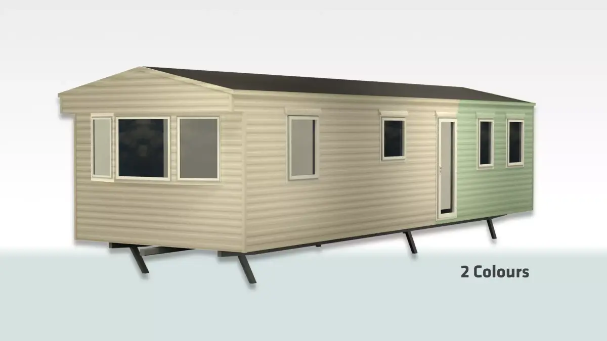 Static Caravan British ABI HORIZON Style UK Mobile Home Trailer Low-poly 3D model