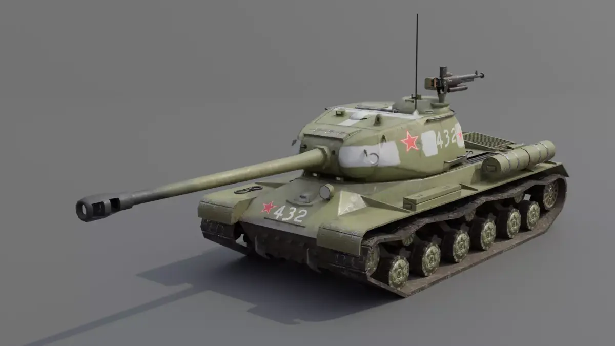 IS-2 Mod 1944 Heavy tank Low-poly 3D model