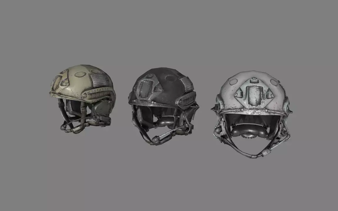 Military helmet USA Low-poly 3D model