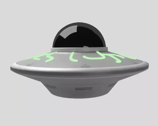 Alien spaceship 3D model purchase