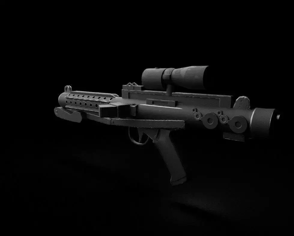 Star Wars E-11 Blaster Rifle Low-poly 3D model