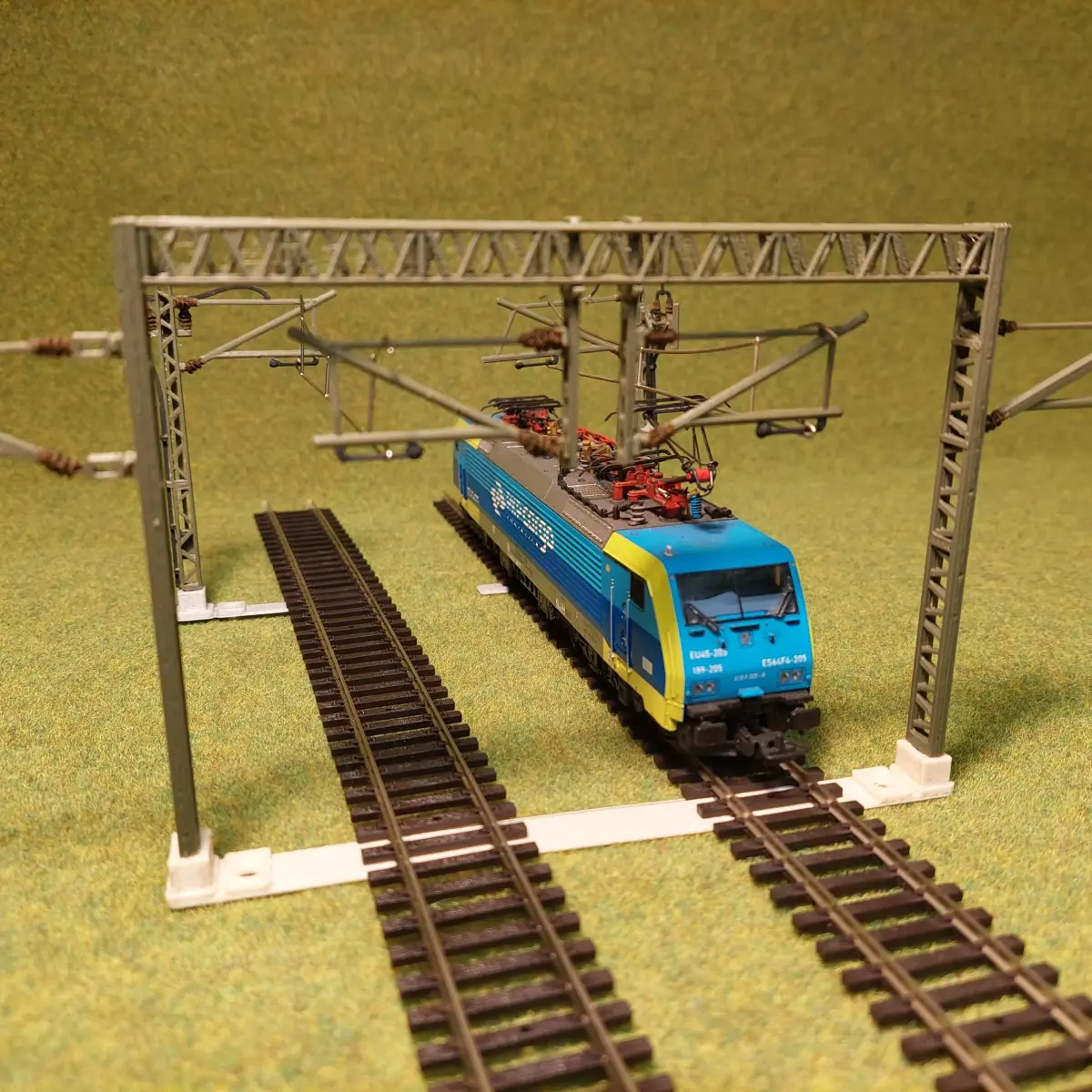 Cantenery Gantry two track wide 1-87 FDM 3D print model