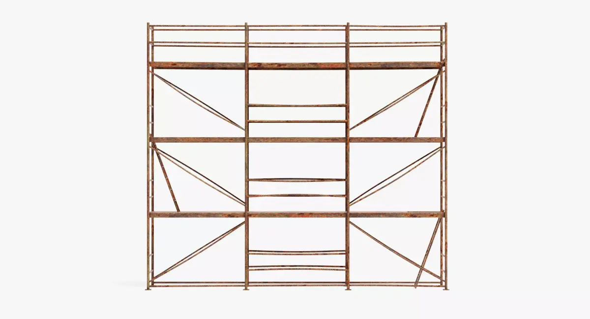 -Old Scaffolding V10- 3D model