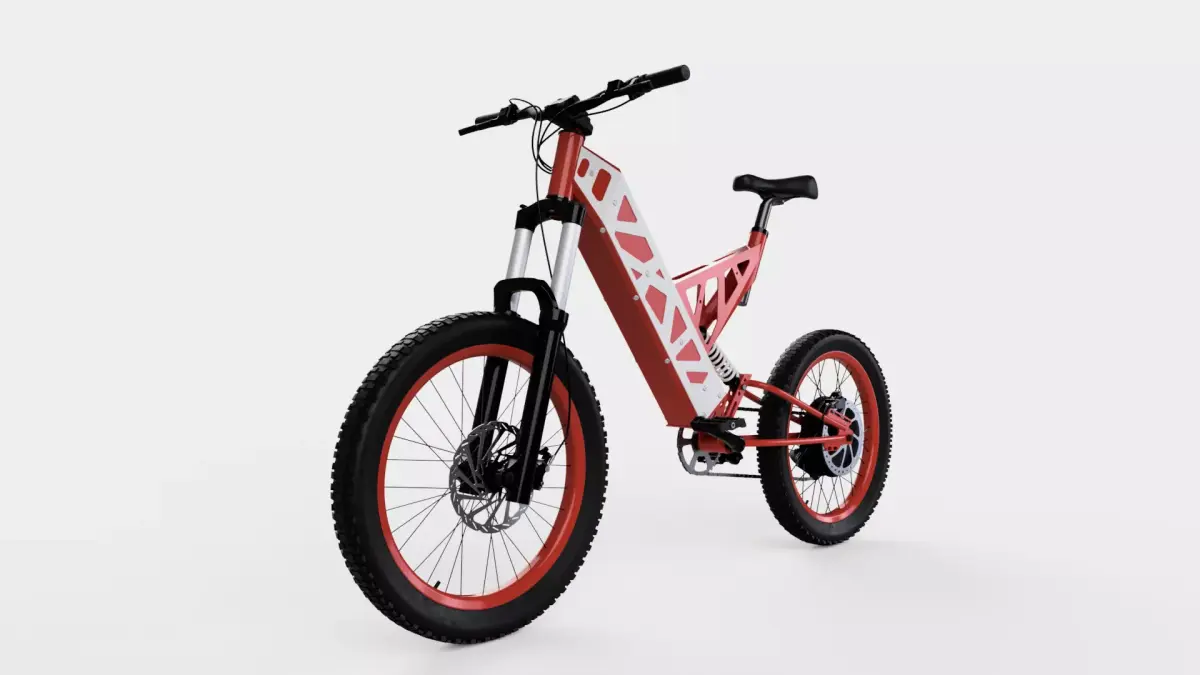 Bicycle electric mountain bike 3D model