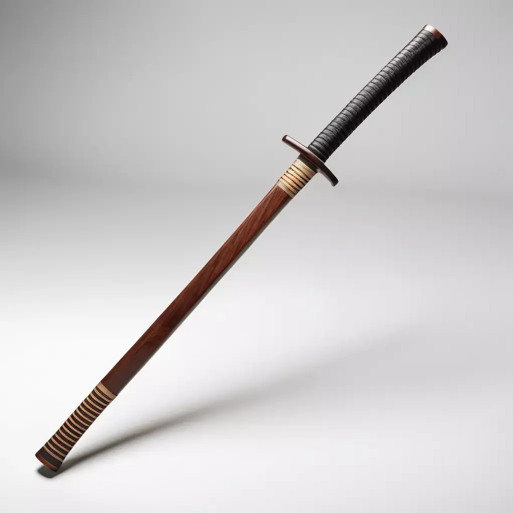 Realistic Wooden Bokken Training Sword 3D model