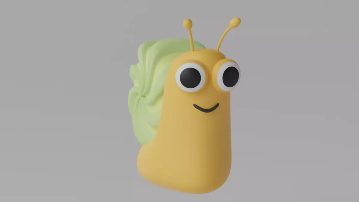 Cartoon Snail 3D model purchase