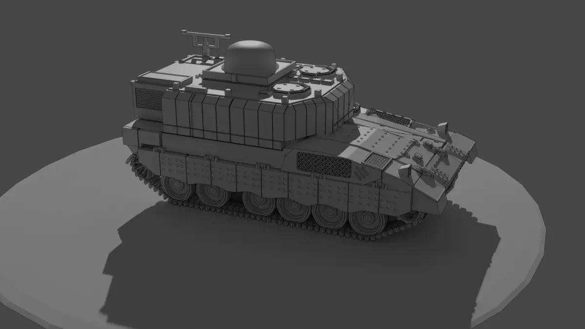 IDF Ofek Heavy APC 3D print model