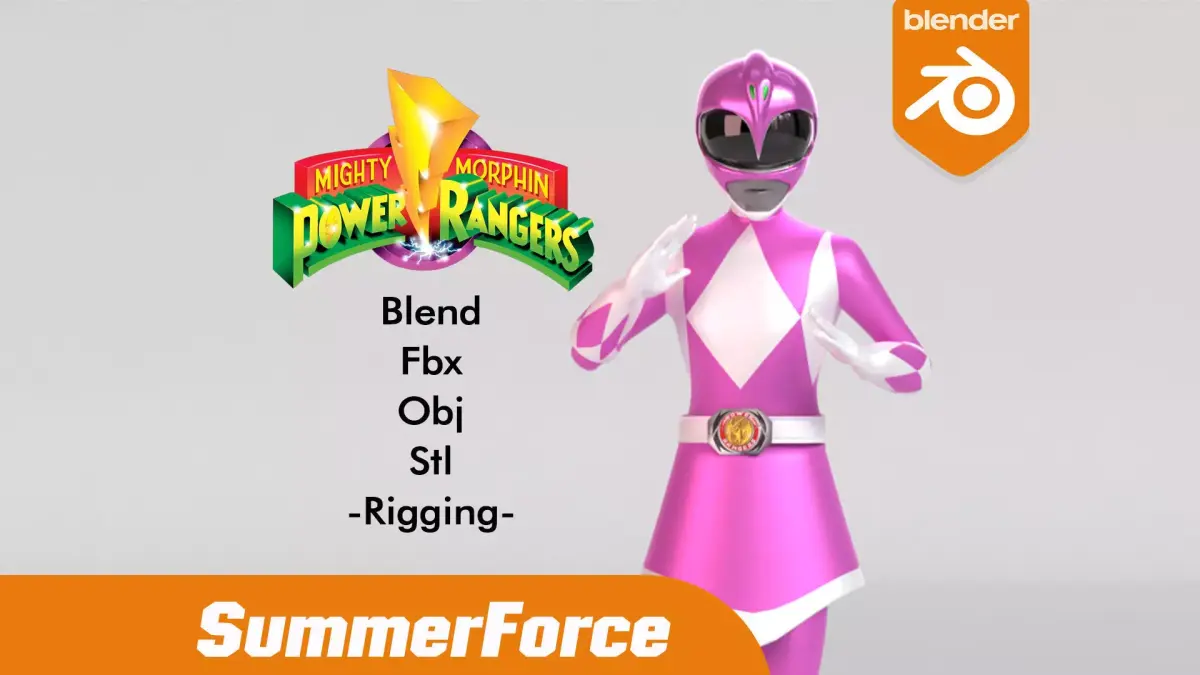 Pink Ranger - Power Ranger 3D model