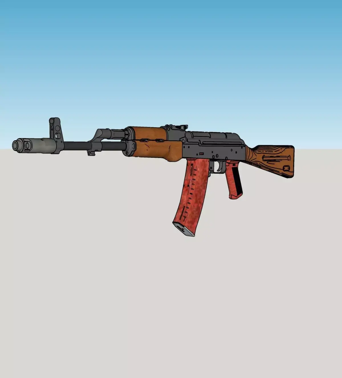 AK-74 rifle 3D model