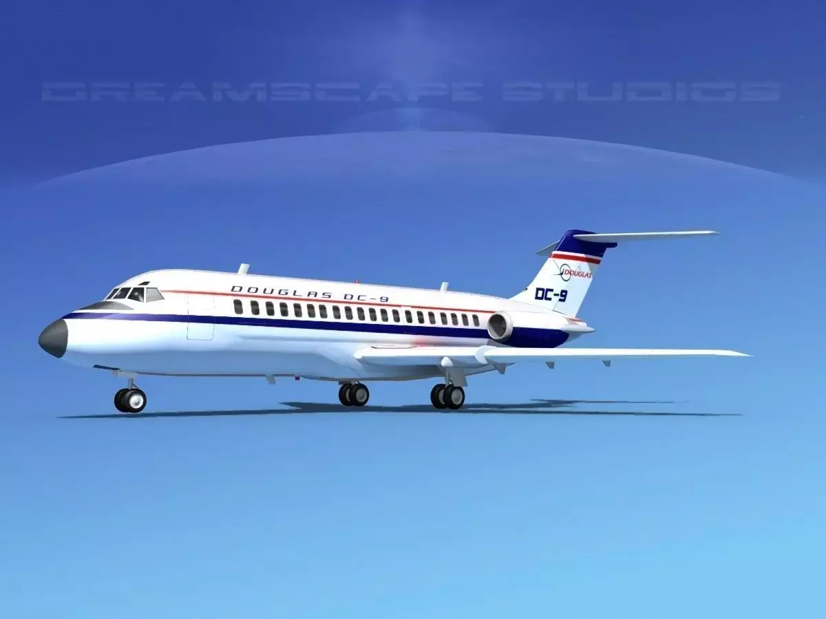 Douglas DC-9-15 Douglas Aircraft 3D model