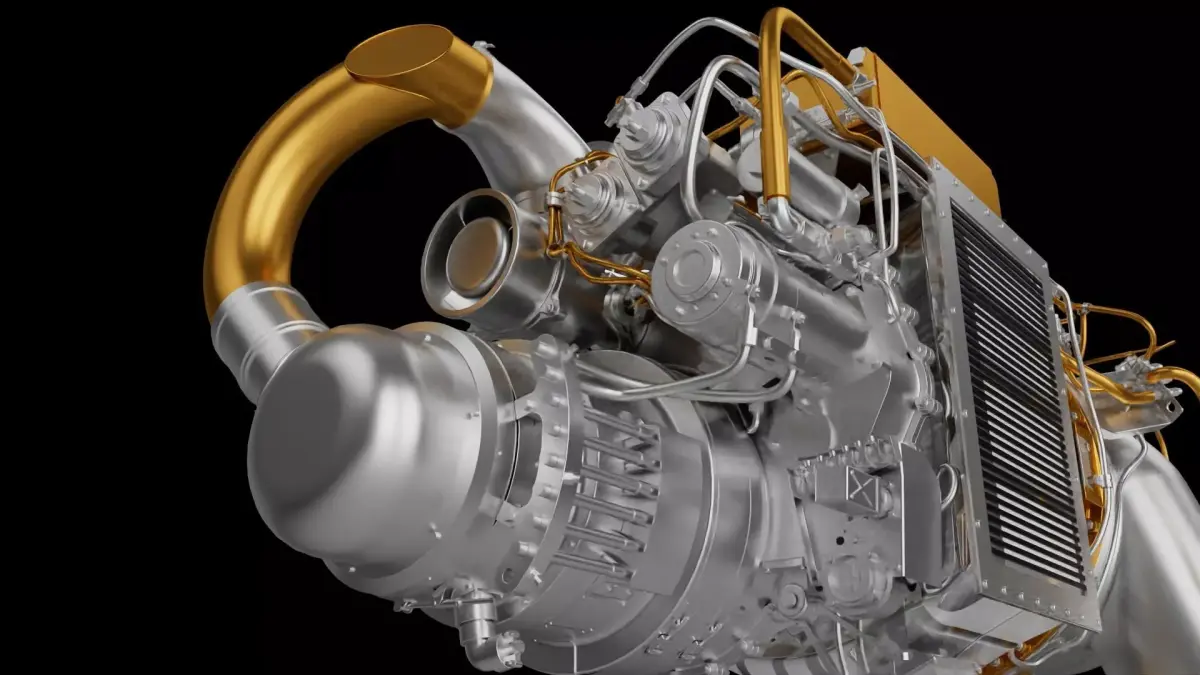 Gas Turbine Engine 3D print model