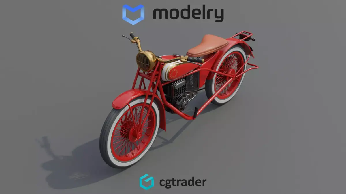 Touring Motorcycle 3D model purchase