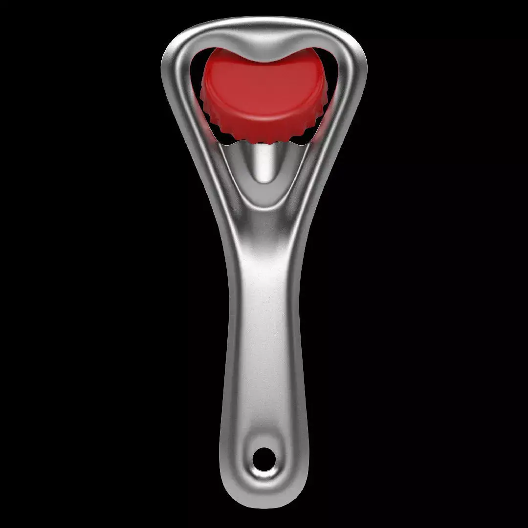 Bottle opener Low-poly 3D model purchase