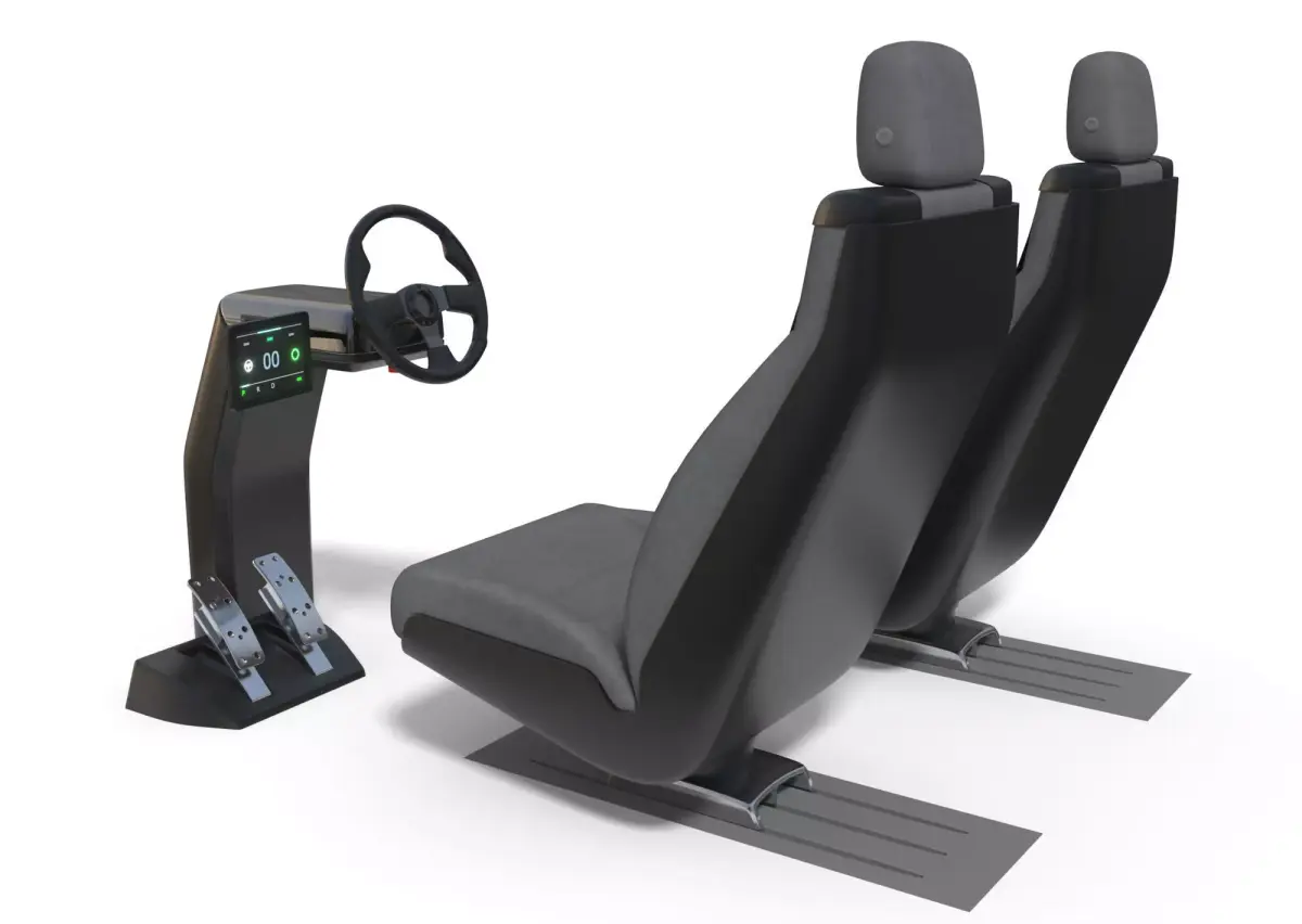 Vehicle Control Panel and Seat 3D model