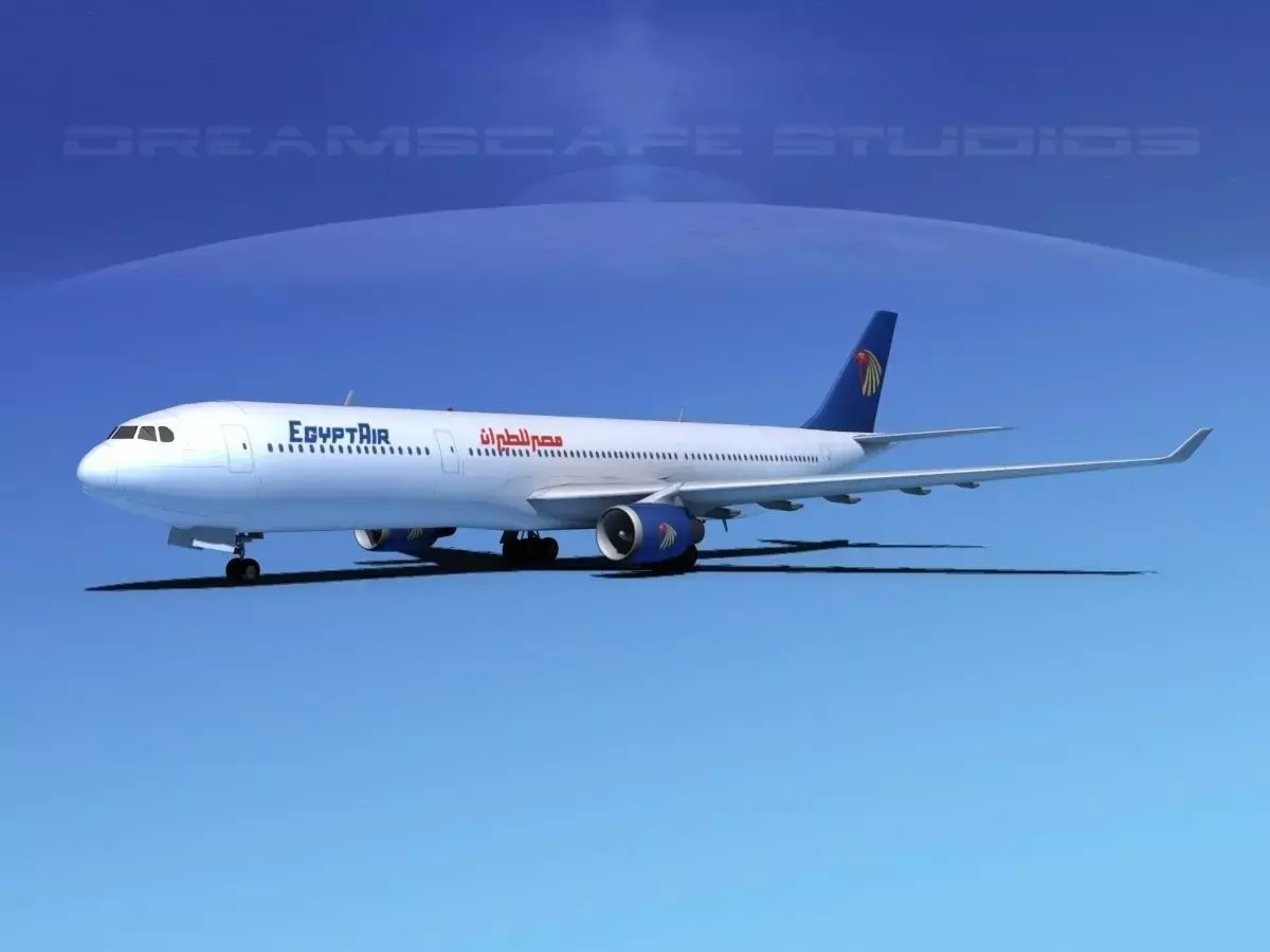 Airbus A330-300 Egypt Air 3D model