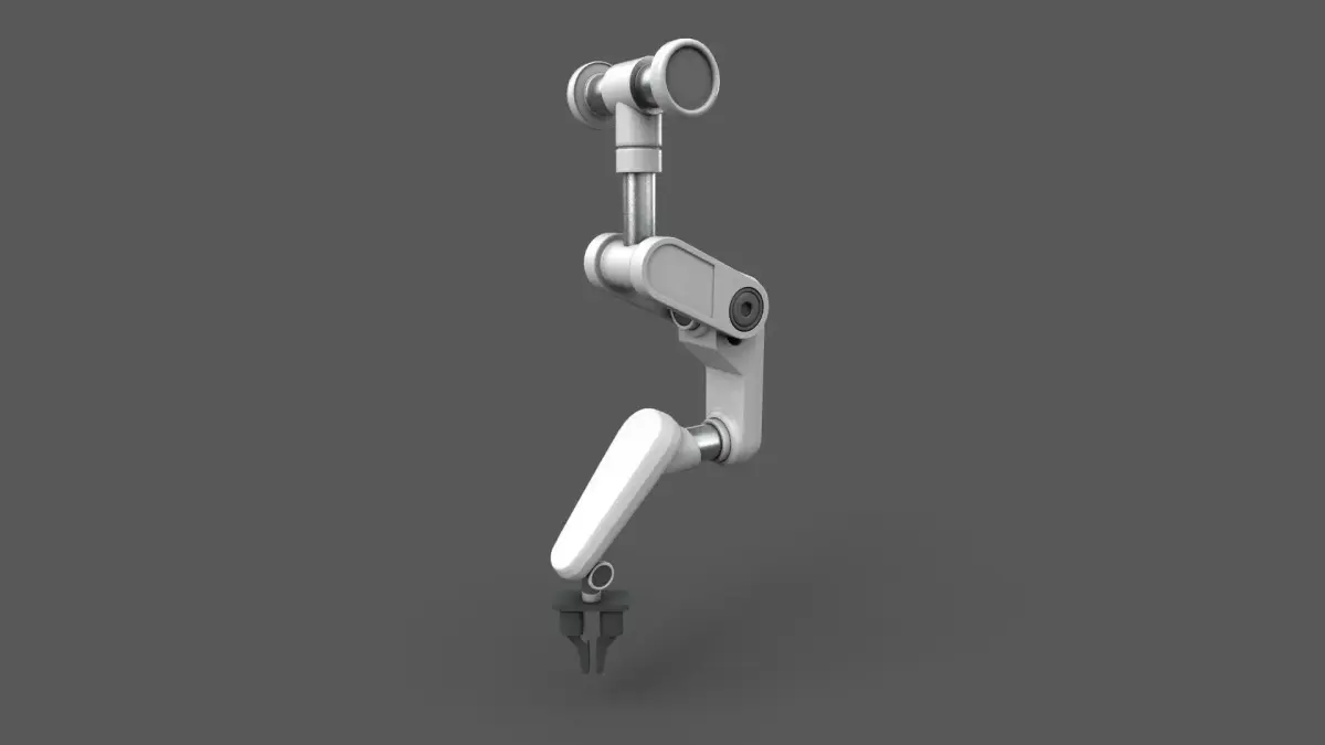 Robotic Arm Suspended Low-poly 3D model