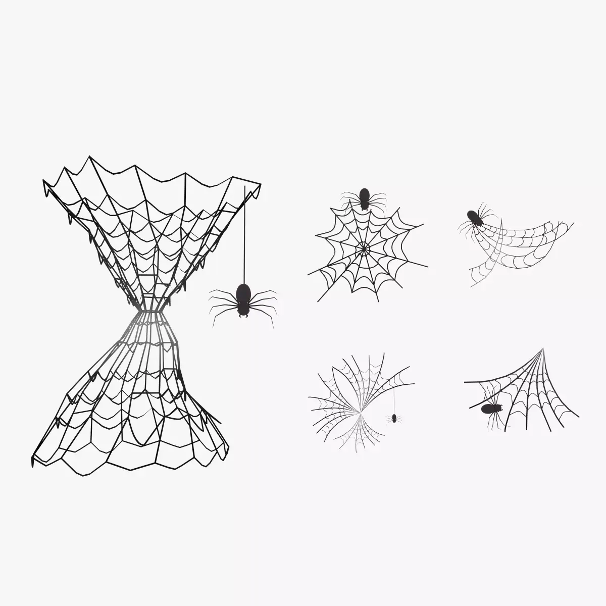 Spider Web 3D model purchase