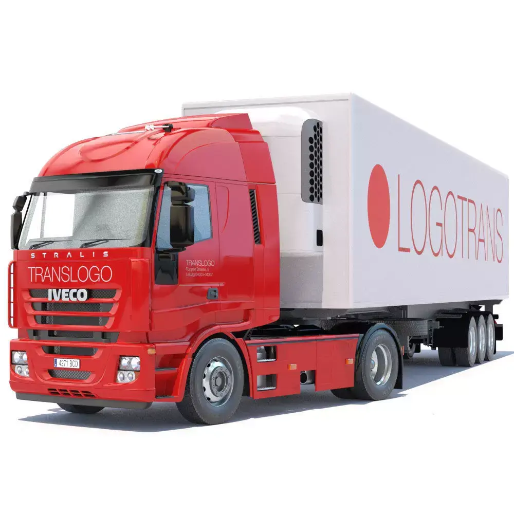 IVECO Stralis with Refrigerated Trailer 3D model