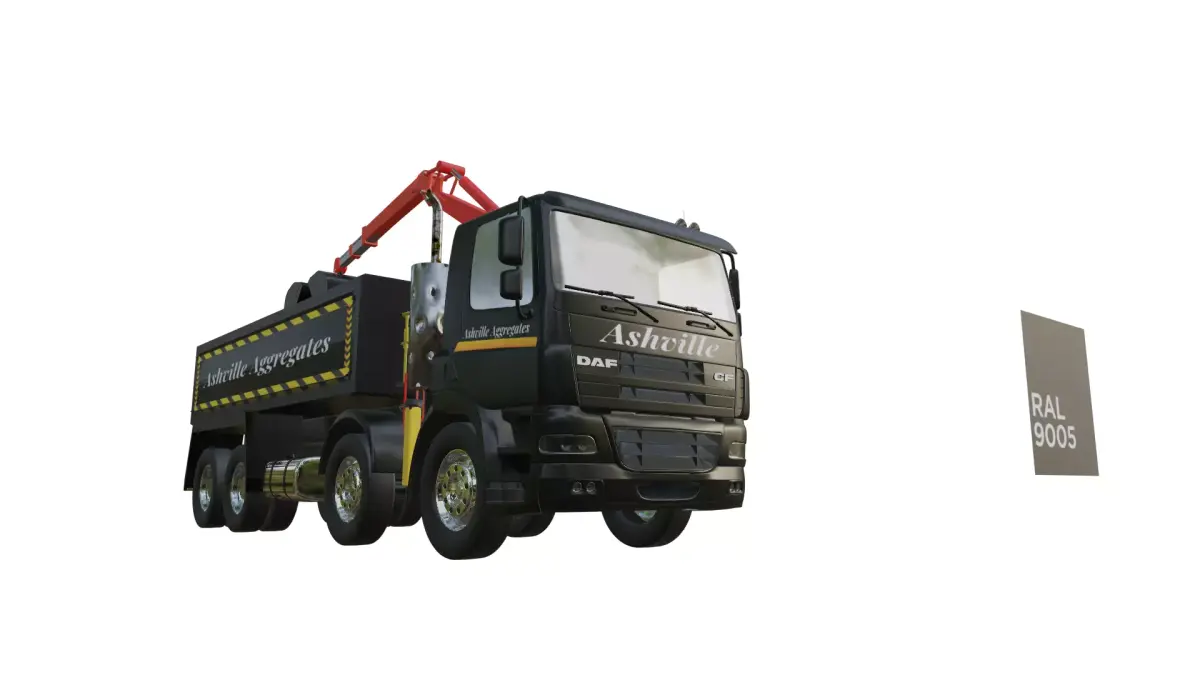 Truck DAF CF 85  Grab Tipper Low-poly 3D model