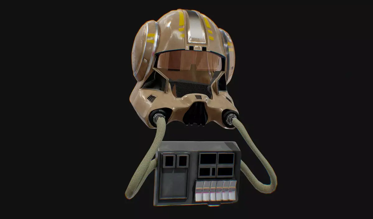 Clone Trooper Pilot Helmet 3D model