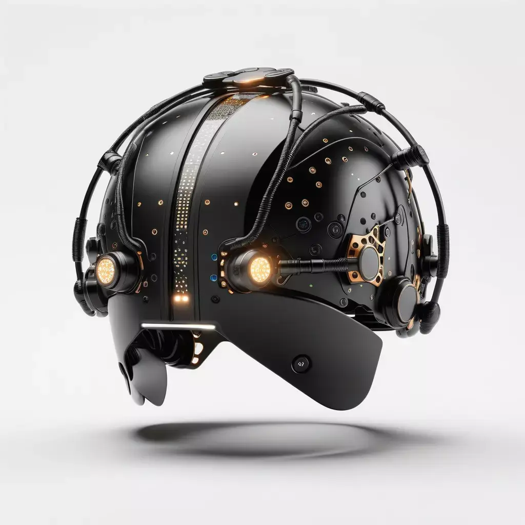 Futuristic Neural Interface Crown 3D model