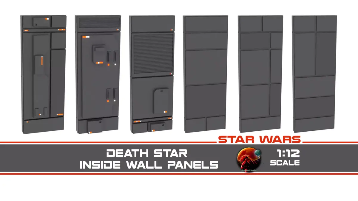 Death Star Inside Wall Panel 1-12 scale Blackseries  3D print model