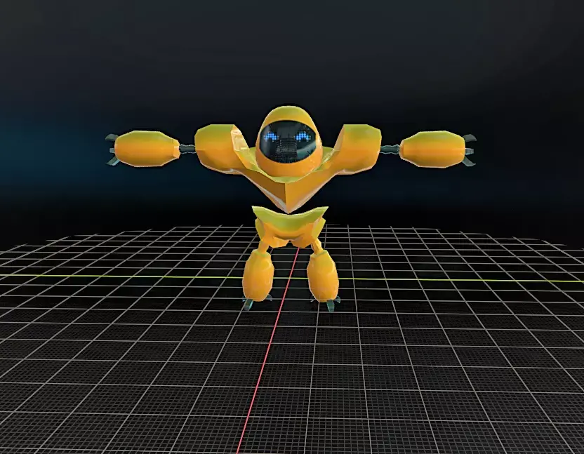 Lowoply scifi robot Free low-poly 3D model