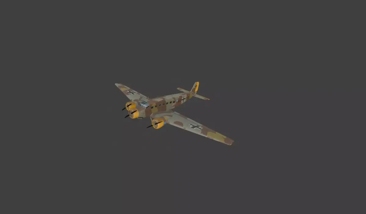 Junkers Ju-52  sommer paint 3D model