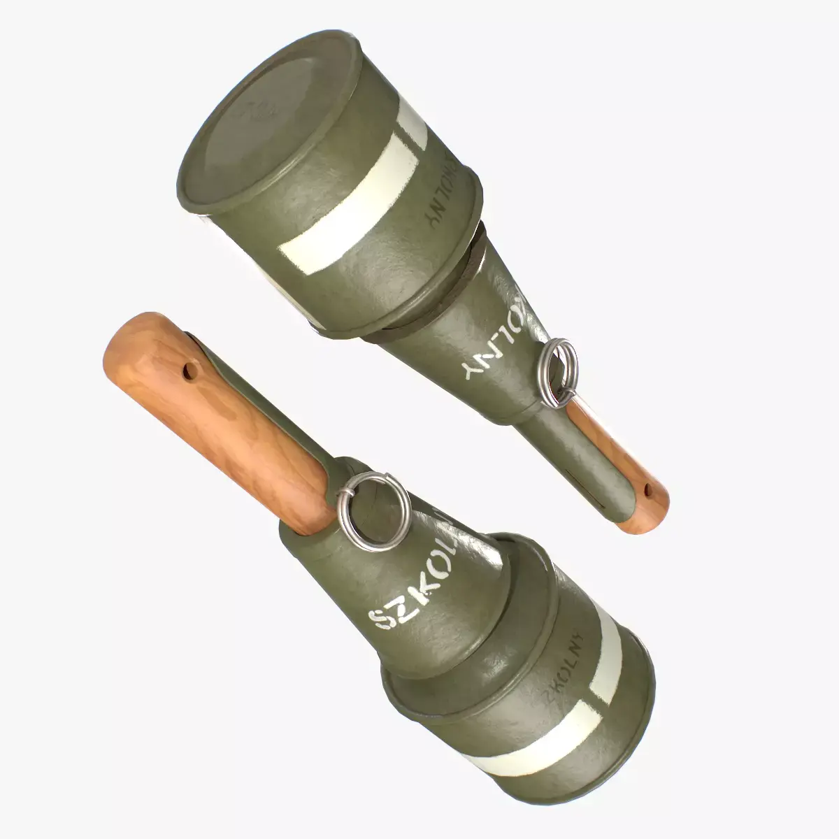 Grenade RPG-43 clean Low-poly 3D model