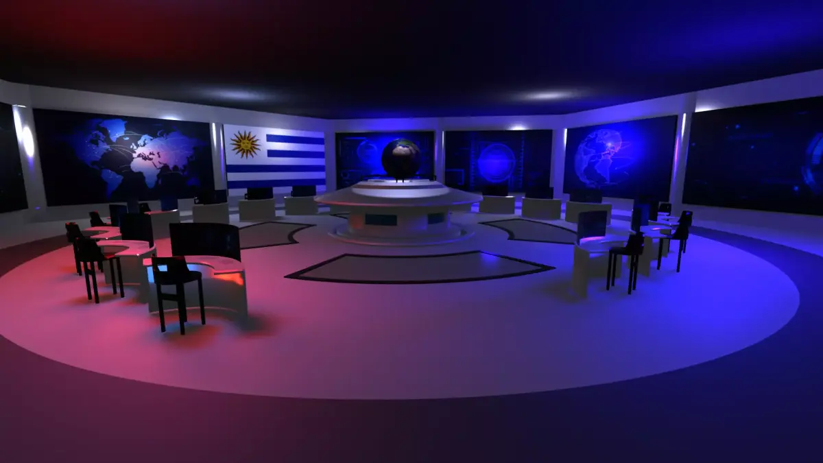 Command Center - Control Room- Military Base - Uruguay Low-poly 3D model