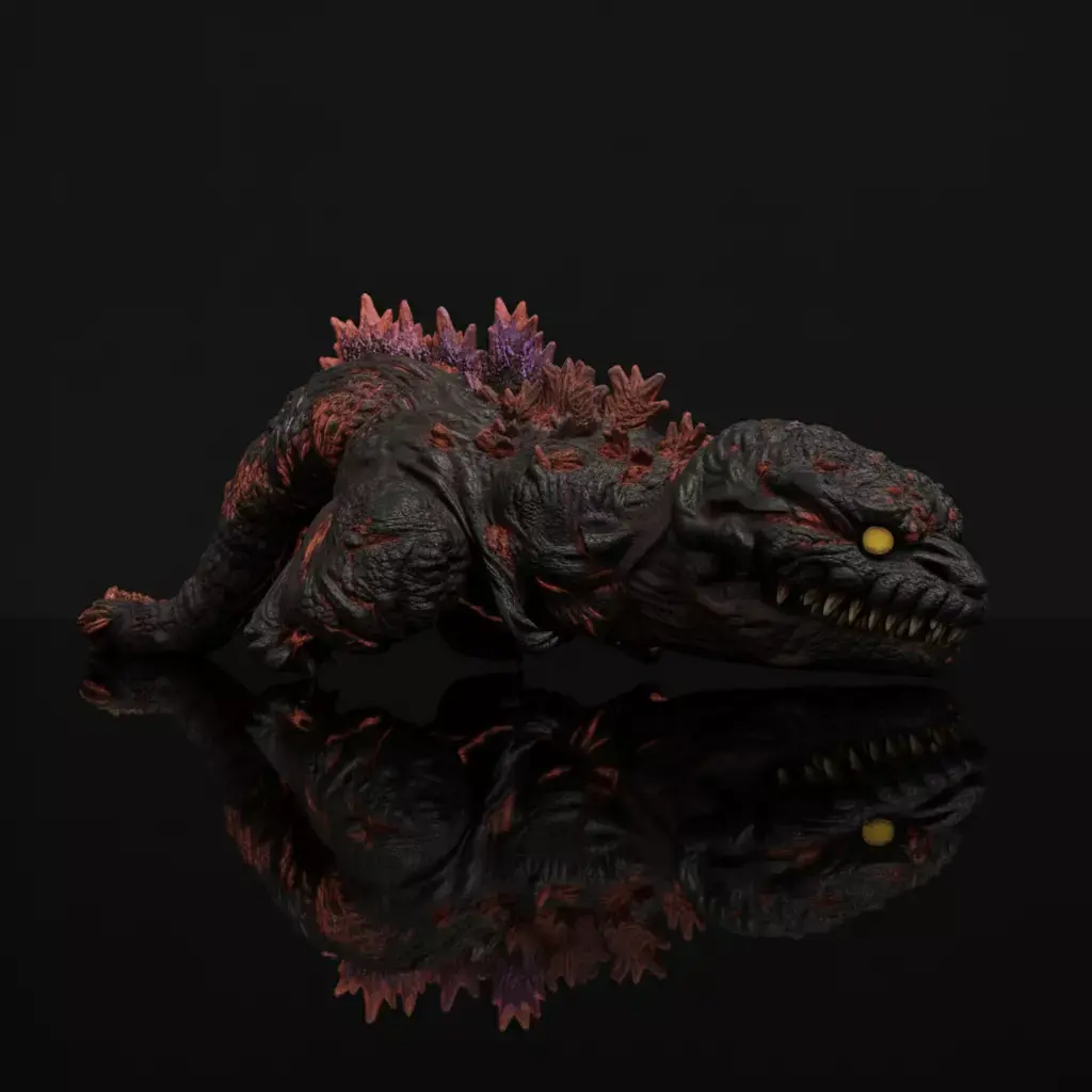 shin chibi gojira 3dprint 3D print model
