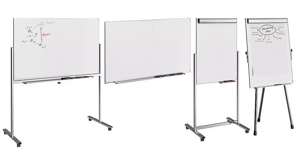 Flipcharts And Board BLENDER 3D Model Cycles 3D model