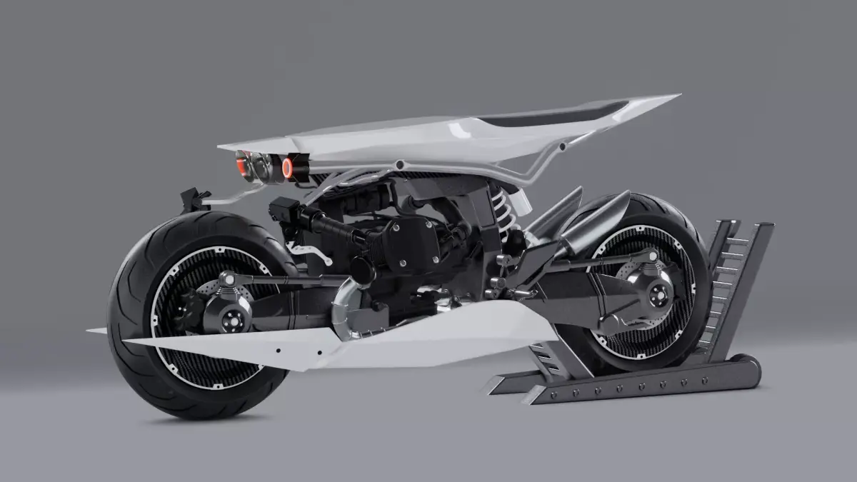 Futuristic Sci-Fi Bike 3D model