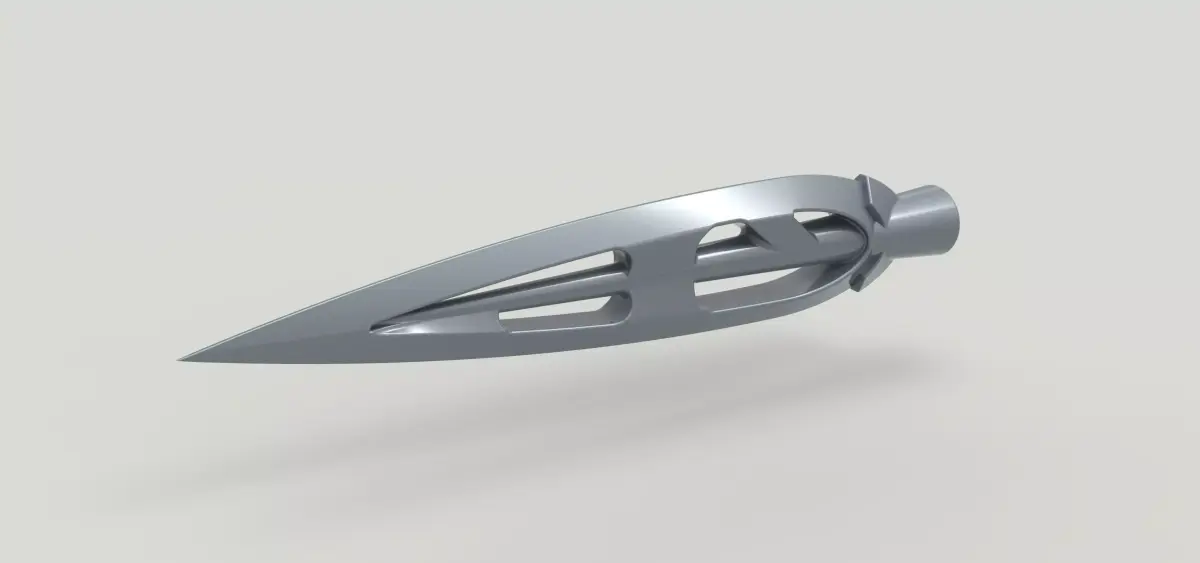 Spear spike of Erik Killmonger from movie Black Panther 3D model