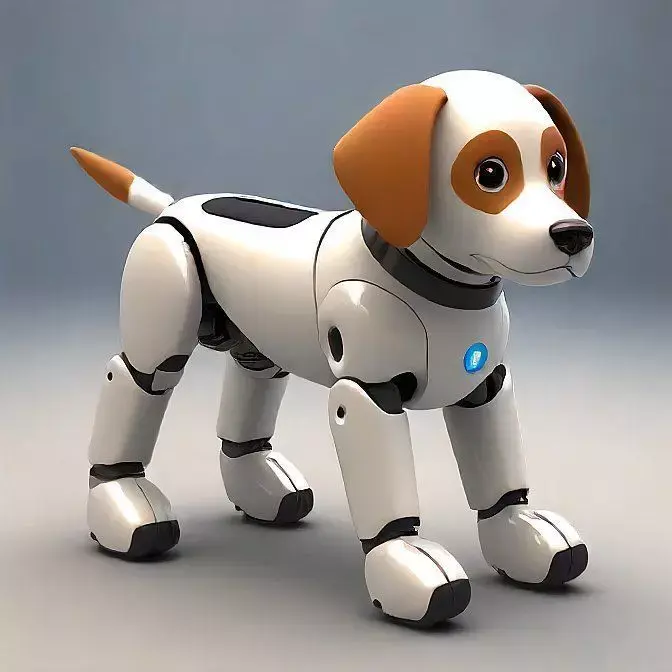 Cute Robotic Dog 3D model