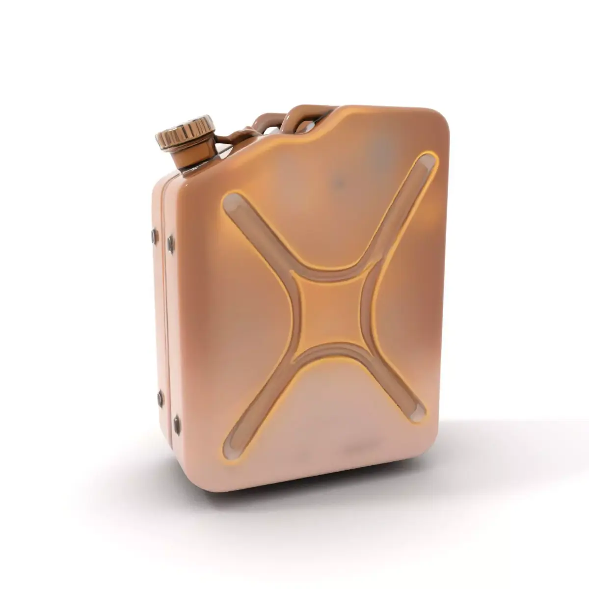 Vintage Bronze Jerry Can model pack Low-poly 3D model