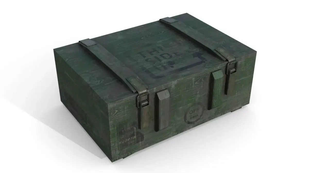 Military Case2 Low-poly 3D model