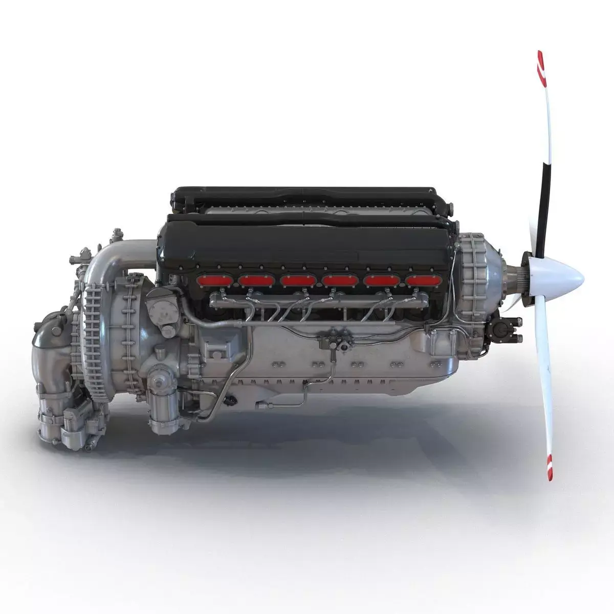 Piston Aero Engine 2 3D model
