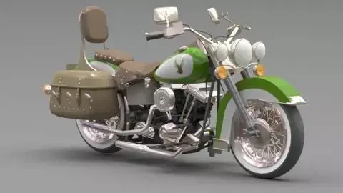 motorcycle 3D model 8