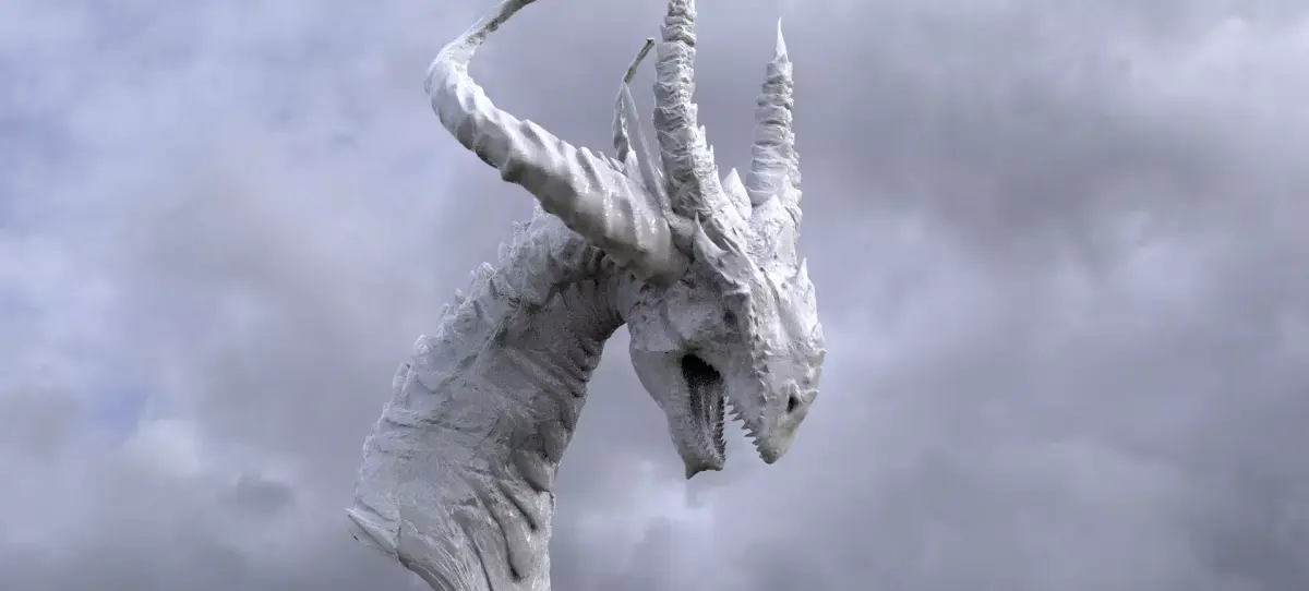 Horned Drake Head Sculpt  3D model
