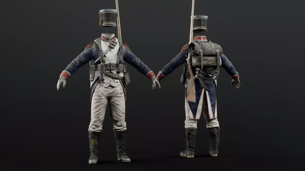 Soldier Napoleon Infantry 3D model