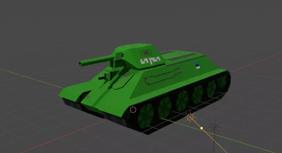 T-34 Low-Poly Low-poly 3D model
