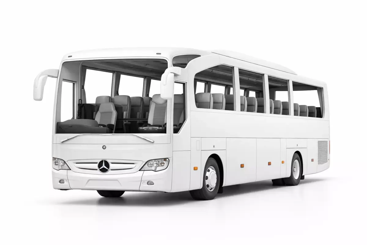 Mercedes Travego Coach Bus Long Distance Luxury Bus 3D model