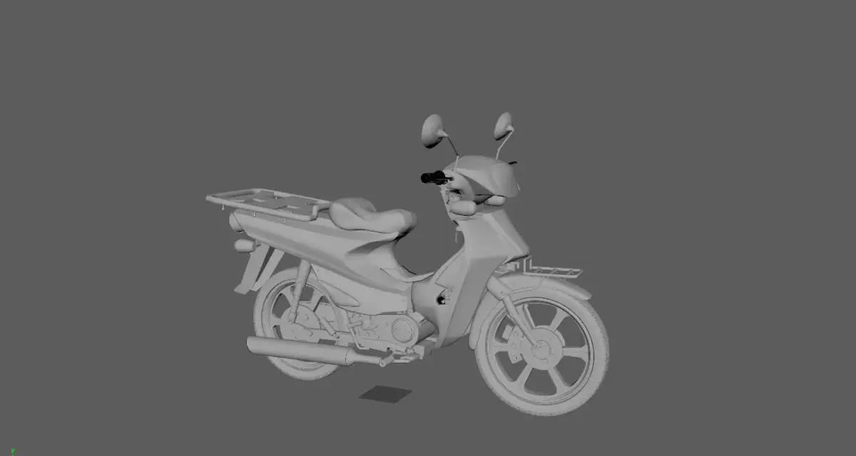 Motorcycle  Daelim  CITI 100 3D model