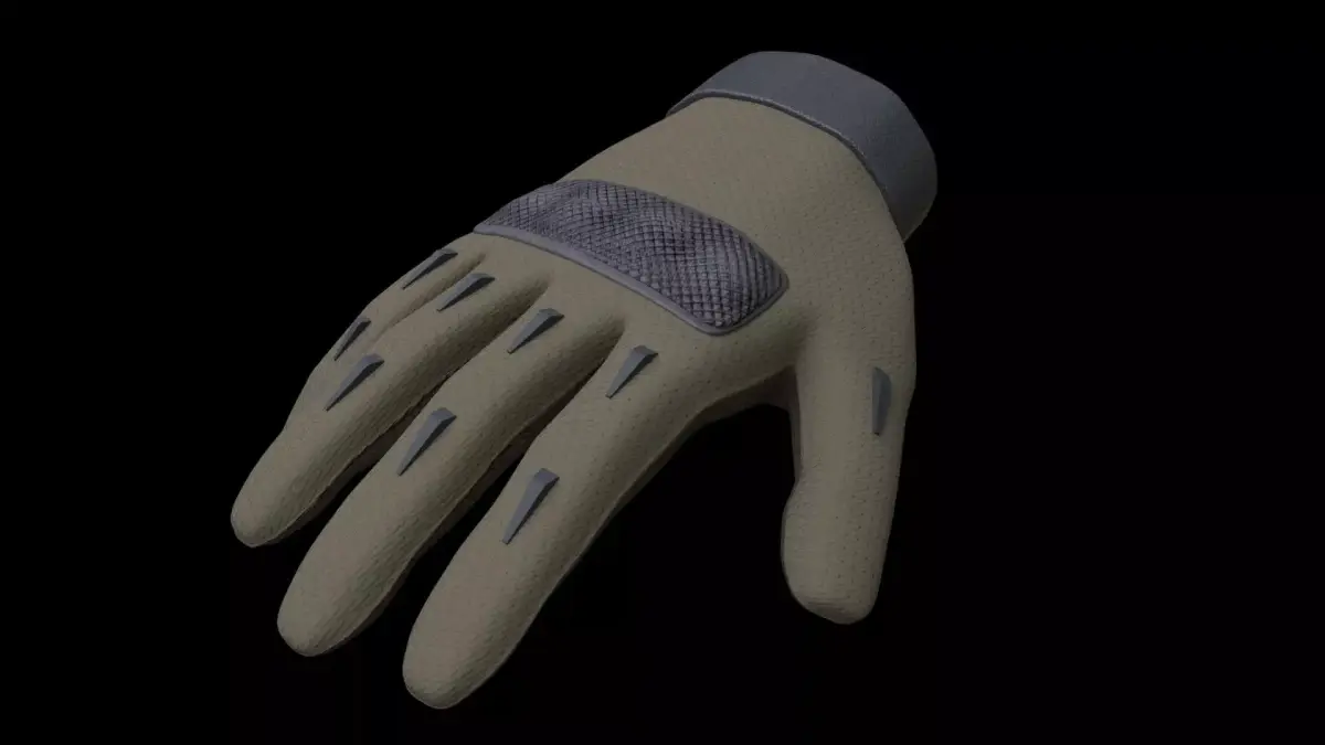 Tactical Gloves  3D model
