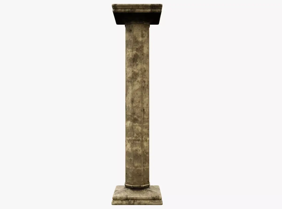 Column old Low-poly 3D model purchase