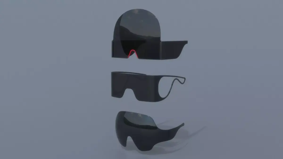 Fashion Sci fi glasses pack x3 3D Model Collection